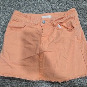 Chic Coral Mini Skirt